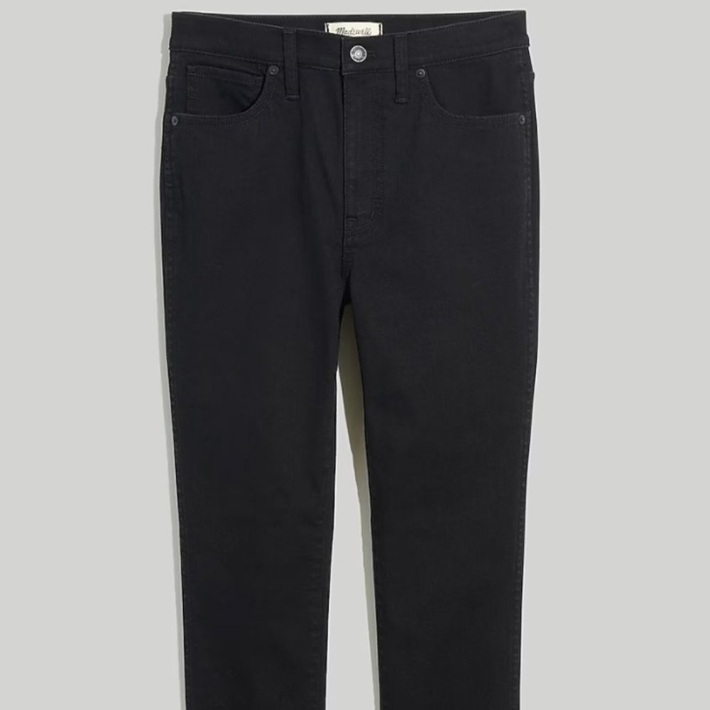 Madewell 10" High-Rise Skinny Jeans, Black, Size 28